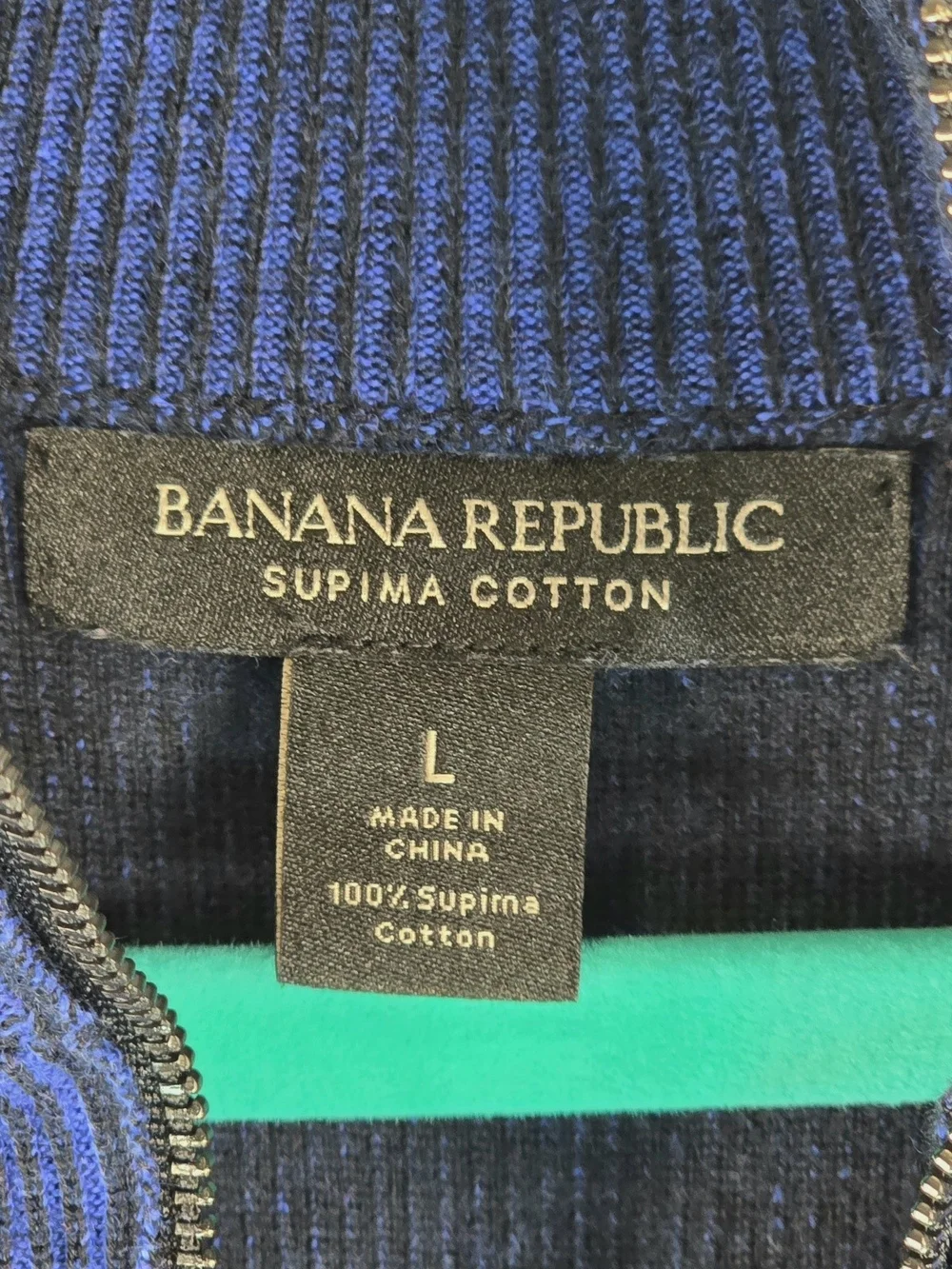 Banana Republic Men's Smart-Casual Preppy Melange Coloring Ribbed Sweater Size L